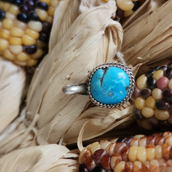 NWOT Native American Navajo Turquoise & Sterling Handmade Pendant 💙 - Picture 1 of 9